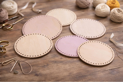 Round basket bases bundle SVG embroidery 8-12 inch Product Image 4
