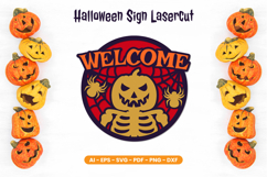 Layered Halloween Sign Lasercut Product Image 1