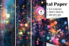 Rainbow glitter Background Wallpaper Sparkles Digital Paper Product Image 1