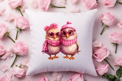 Cute Couple Animal Valentine Clipart, Valentines Day Couplet Product Image 4