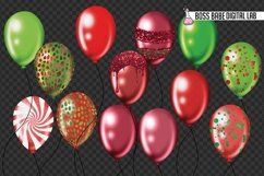 Christmas Balloon Clipart: "Balloon CLIPART" Product Image 5