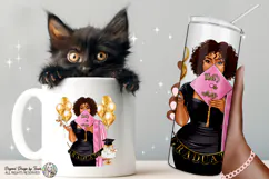 Curly Hair Graduation PNG That’s a Wrap Pink Stole Design Product Image 3