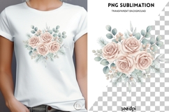 Winter floral wonderland png design for T-shirts Product Image 4