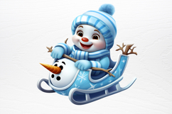 Funny Snowman Sublimation PNG Product Image 4