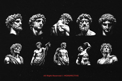 10 Bundle Dark Art Greek Roman Statue gods Sculptures Product Image 6