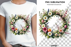 Spring wreath png design for T-shirts Product Image 4