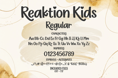 Reaktion Kids Regular Playful Handwritten Kids Font Product Image 3