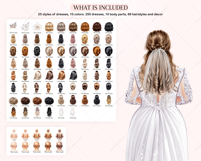 The Curvy Bride Clipart Portrait Creator Product Image 4