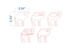 Camel SVG Laser cut file for Glowforge Product Image 4