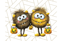 Monster Kids Clipart PNG, Cute Halloween Costume Art Product Image 4