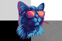 Chic Cat in Colorful Sunglasses Product Image 4
