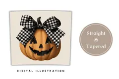 Cartoon Halloween Pumpkin Tumbler, Spooky Pumpkin PNG Product Image 4