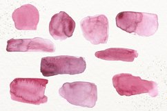 Watercolor splash clipart, Purple watercolor brush strokes Product Image 4