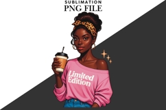 Motivational Melanin woman Sublimation PNG, Graphic Illustra Product Image 4