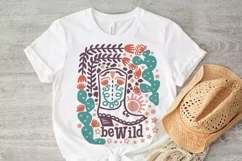 Cowgirl Be Wild Tshirt Design Printable SVG PNG Product Image 3