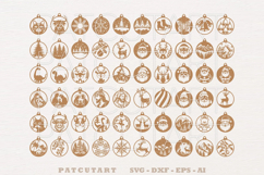 Christmas Ornament SVG Bundle, Christmas Decorations, Laser Product Image 4