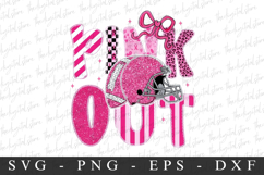 Pink out | Breast Cancer SVG | Pink Ribbon Product Image 1