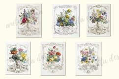 Vintage Floral Postcards, Ephemera Pack Product Image 4