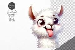 Llama clipart, Animals clipart, Funny clipart Product Image 1