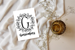 Willow Crown Monogram - Regal Botanical Serif Font Product Image 3