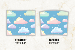 Pastel Cloud Tumbler Wrap | 20 oz tumbler wrap Product Image 2