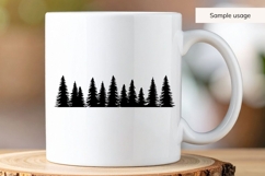 Pine Tree Border SVG Product Image 4