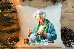 Cozy Green christmas Clipart Sublimation, Christmas PNG Product Image 4