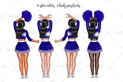 Cheer Sisters Clipart, Cheerleaders Clipart Product Image 4