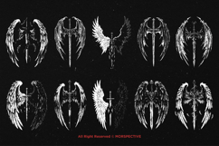 10 Bundle Dark Art Sword Wing Katana Blade Knight Soldier Product Image 5