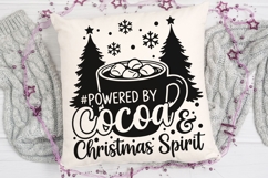 Powered By Cocoa And Christmas Spirit Svg, Hot Cocoa Svg. Product Image 5