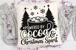 Powered By Cocoa And Christmas Spirit Svg, Hot Cocoa Svg. Product Image 5