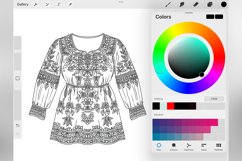 100 Procreate Blouses Stamp Brushes Product Image 5