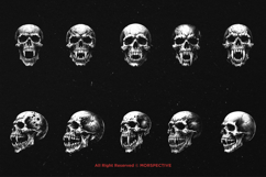 10 Bundle Dark Art Skull Fangs Demon Devil Hell Skeleton Product Image 6