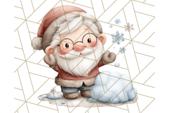 Watercolor Winter Gnome Clipart, Cute Gnome Christmas PNG Product Image 4
