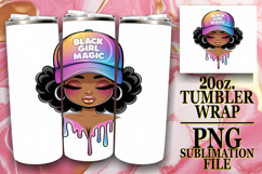 SWEET HARMONY 20oz TUMBLER WRAP, Black Woman Product Image 1