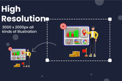Business Cash Flow Management 3D Illustration Pack Product Image 4