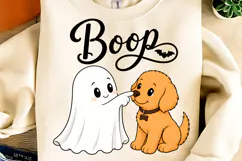 Boo Ghost Dog Halloween PNG, Funny Halloween PNG, Dog PNG Product Image 2