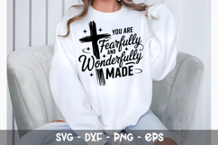 You are fearfully and wonderfully - Christian SVG Design Product Image 4
