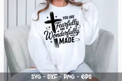 You are fearfully and wonderfully - Christian SVG Design Product Image 4
