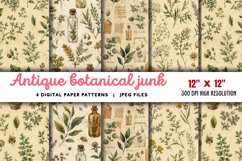 Antique Botanical Junk Journal JPG Product Image 1