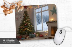 Christmas Cheer with Snowy View Mouse Pad PNG Design Product Image 1