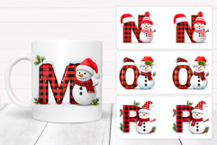 Christmas Letters Mug Bundle. Christmas Mug Sublimation Product Image 5