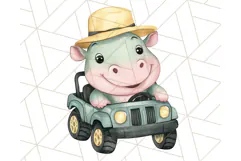 Jungle Safari Animals PNG Cute Pastel Wild Animal Clipart Product Image 4