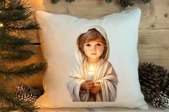 Christmas Baby Jesus Watercolor Clipart, Christmas Baby Jesu Product Image 4