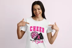 Cheer for the cure SVG, Breast cancer SVG, Cheer Mom SVG Product Image 5