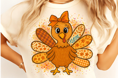Girl Turkey Coquette Thanksgiving Png, Thanksgiving PNG Product Image 3
