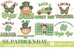 Happy St Patrick&#039;s Day PNG DTF Irish Lucky Beer Bundle Set Product Image 1