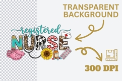 Registered Nurse PNG Sublimation Design, RN Shirt Graphic, C Product Image 4