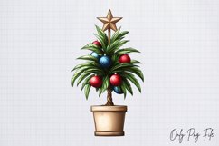 Cozy Christmas Houseplant Clipart Bundle PNG Product Image 5