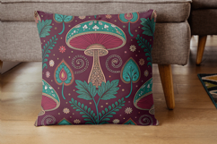 Ornate Mushroom Tapestry Seamless Design, Seamless Pattern Product Image 4